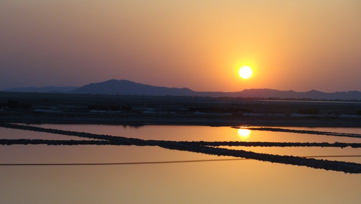 Salt extraction pools on Sambhar Lake (CREDIT: Abhishek.cty, 2013)
